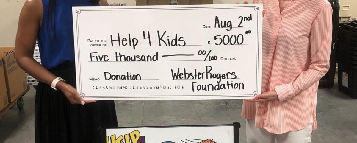 Nonprofit charitable Donation WebsterRogers Foundation